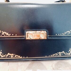 Louis Quatorze RARE Vintage Leather Handbag Crossbody EUC Made in Florence Italy